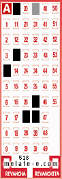 Volante ganador del sorteo 518 de Melate