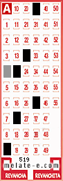 Volante ganador del sorteo 519 de Melate