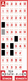 Volante ganador del sorteo 520 de Melate
