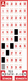 Volante ganador del sorteo 521 de Melate