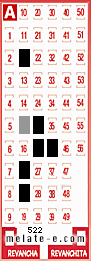 Volante ganador del sorteo 522 de Melate