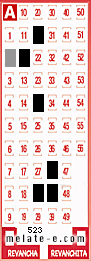 Volante ganador del sorteo 523 de Melate