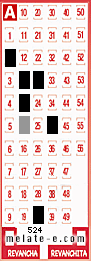 Volante ganador del sorteo 524 de Melate