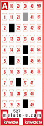 Volante ganador del sorteo 527 de Melate