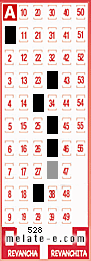 Volante ganador del sorteo 528 de Melate