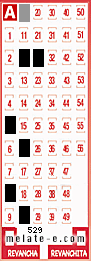 Volante ganador del sorteo 529 de Melate