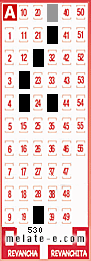 Volante ganador del sorteo 530 de Melate