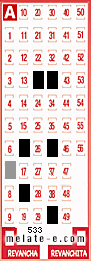Volante ganador del sorteo 533 de Melate