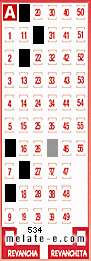 Volante ganador del sorteo 534 de Melate
