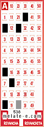 Volante ganador del sorteo 538 de Melate
