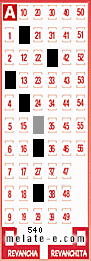 Volante ganador del sorteo 540 de Melate