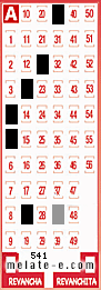 Volante ganador del sorteo 541 de Melate
