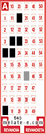 Volante ganador del sorteo 543 de Melate