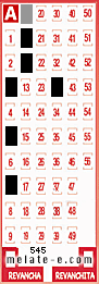 Volante ganador del sorteo 545 de Melate