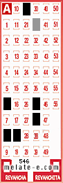 Volante ganador del sorteo 546 de Melate