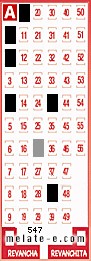 Volante ganador del sorteo 547 de Melate