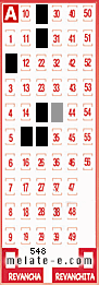 Volante ganador del sorteo 548 de Melate