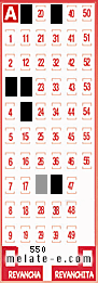 Volante ganador del sorteo 550 de Melate