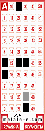 Volante ganador del sorteo 554 de Melate