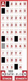 Volante ganador del sorteo 555 de Melate