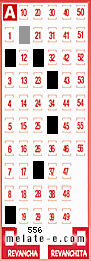 Volante ganador del sorteo 556 de Melate