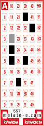 Volante ganador del sorteo 557 de Melate