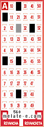 Volante ganador del sorteo 560 de Melate