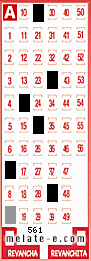 Volante ganador del sorteo 561 de Melate