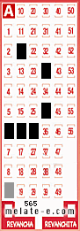Volante ganador del sorteo 565 de Melate