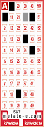 Volante ganador del sorteo 567 de Melate