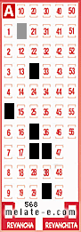 Volante ganador del sorteo 568 de Melate