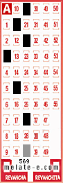 Volante ganador del sorteo 569 de Melate