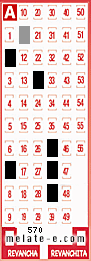 Volante ganador del sorteo 570 de Melate