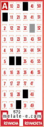 Volante ganador del sorteo 572 de Melate