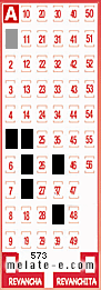 Volante ganador del sorteo 573 de Melate