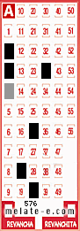 Volante ganador del sorteo 576 de Melate