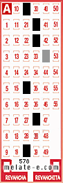 Volante ganador del sorteo 578 de Melate