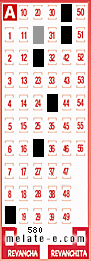 Volante ganador del sorteo 580 de Melate