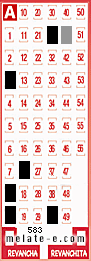 Volante ganador del sorteo 583 de Melate