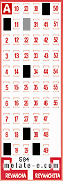 Volante ganador del sorteo 584 de Melate