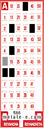 Volante ganador del sorteo 588 de Melate