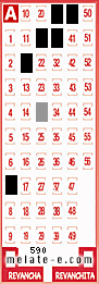 Volante ganador del sorteo 590 de Melate