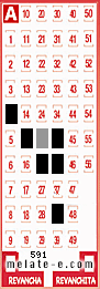 Volante ganador del sorteo 591 de Melate