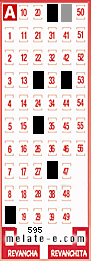 Volante ganador del sorteo 595 de Melate