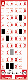 Volante ganador del sorteo 600 de Melate