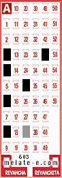 Volante ganador del sorteo 603 de Melate