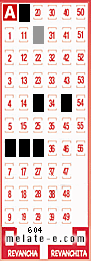 Volante ganador del sorteo 604 de Melate