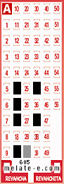 Volante ganador del sorteo 605 de Melate