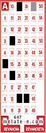 Volante ganador del sorteo 607 de Melate