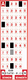 Volante ganador del sorteo 609 de Melate